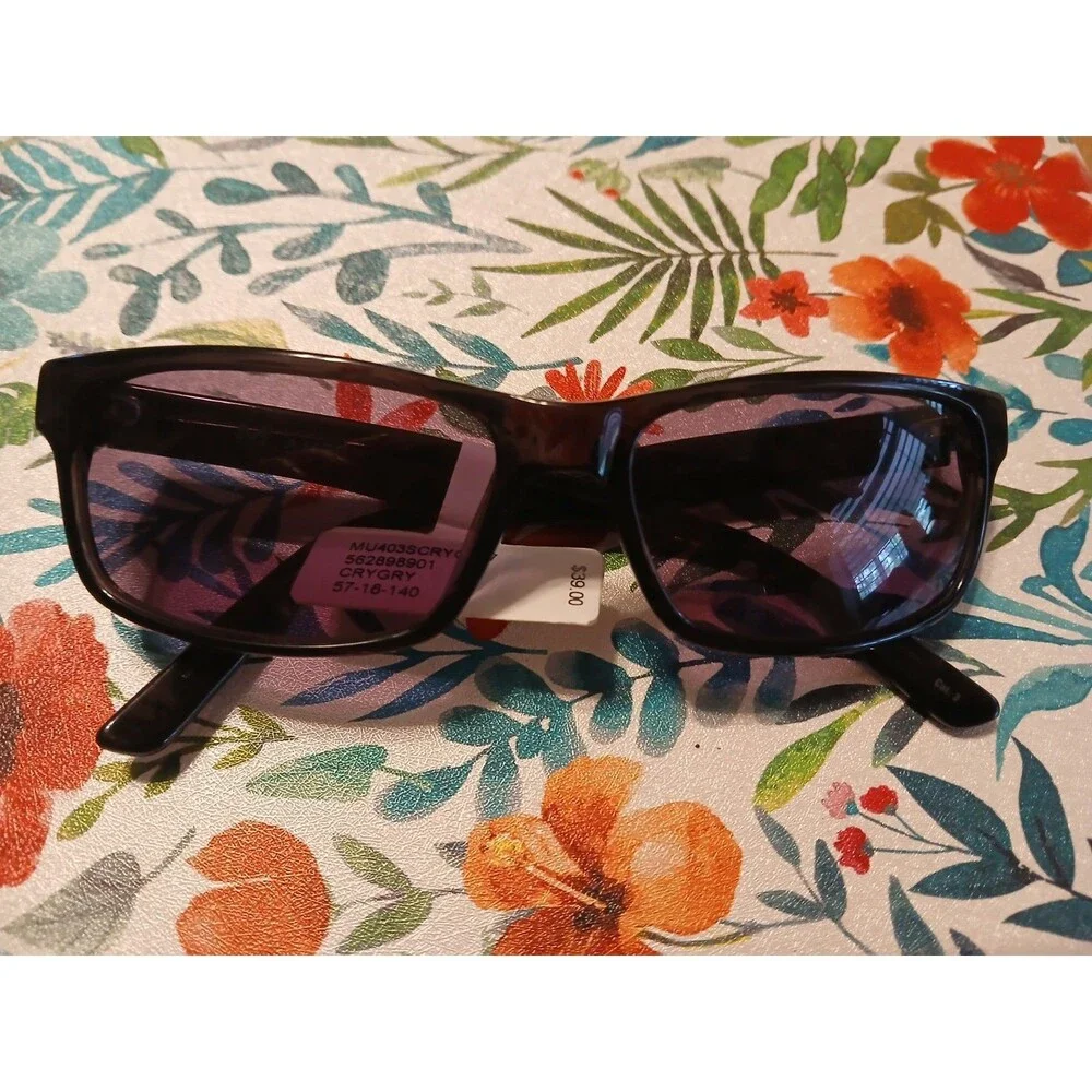 M AMERICA MIA MU403 CRYSTAL GRAY SUNGLASSES RX-able FRAMES 57-16-140